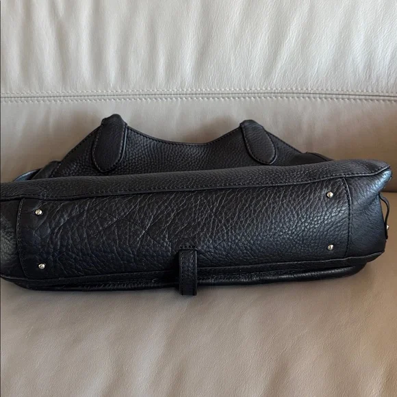 Cole Haan Black Leather Shoulder Bag Handbag - Picture 5 of 8